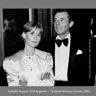Isabelle Hupert and Dirk Bogarde - Cannes 1984